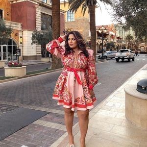 COPY - Invitation Accepted Mini Dress - Pink/combo
Size: 2X